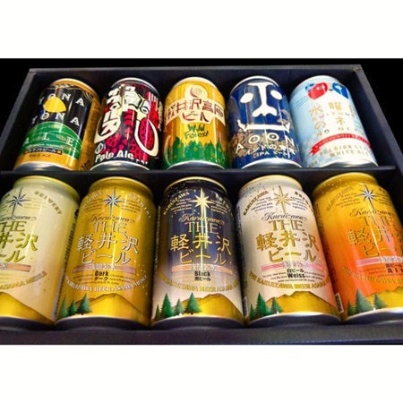 信州のクラフトビール飲み比べセット ヤッホーブルーイング&軽井沢ブルワリー(10種/10缶入)