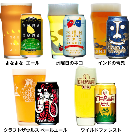 信州のクラフトビール飲み比べセット ヤッホーブルーイング&軽井沢ブルワリー(10種/10缶入)
